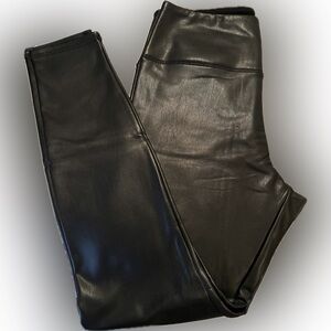 Faux leather leggings